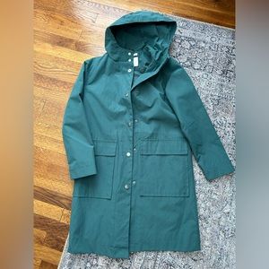 A New Day womens teal rain coat size XS